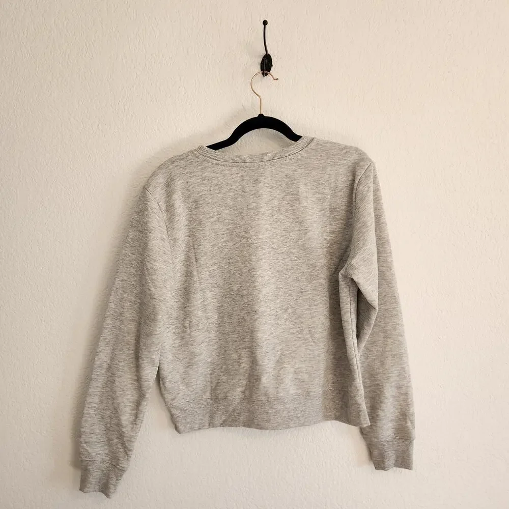 Barbie Women's Large Apres-Ski Club Crew Neck Sweatshirt New‎ Gray